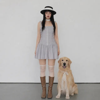 Lilac Hazel Lutched Mini Dress
