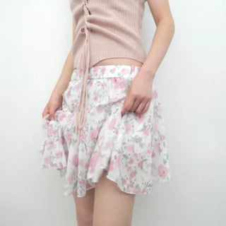 floral banding skirt