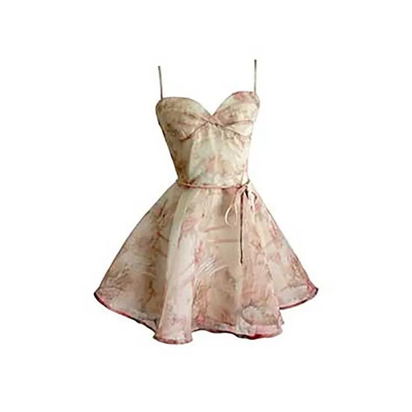 Blossom Organza Flare Mini Dress