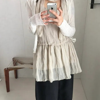 *High Quality/Domestic* COS Check Tie Dress