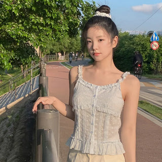 Heim Frill Sleeveless Blouse