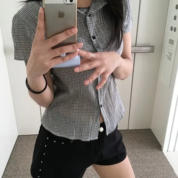 *High Quality* Diva Check Short Sleeve Shirt