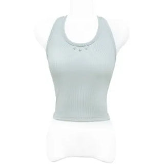 Rivet Stud Halter Sleeveless Top