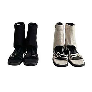 Zenith Linen Cutout Boots