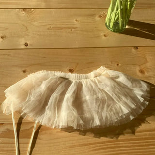 Wrap layered tulle skirt