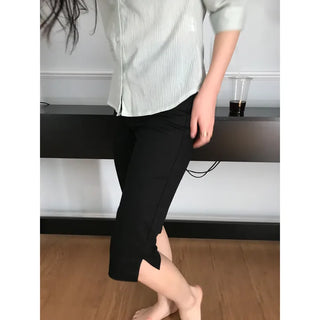 Slit Capri Pants