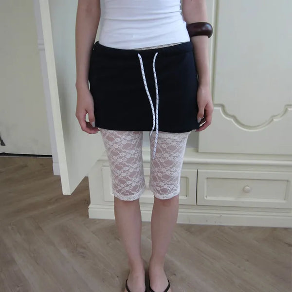LACE BANDING CAPRI PT (2 COLOR)