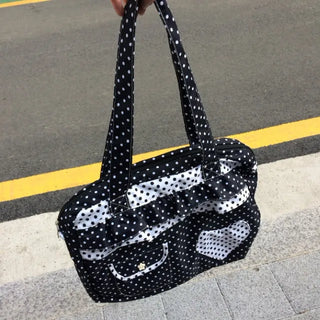 Heart frill dot bag