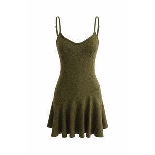 Moss Bloom Camisole Mini Dress