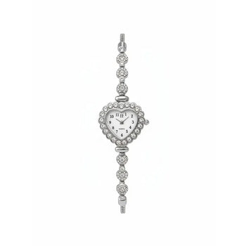 Heart Crystal Watch Bracelet