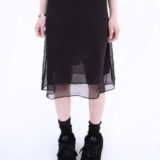 Luo Chiffon Midi Skirt