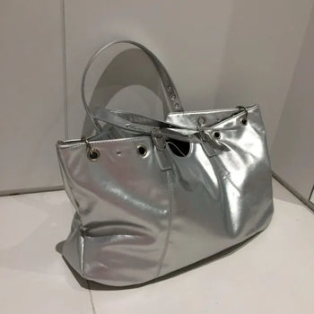 Big Eyelet Shoulder Bag