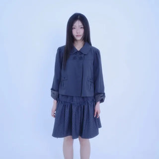 Bebe Roll-up Ribbon Jacket