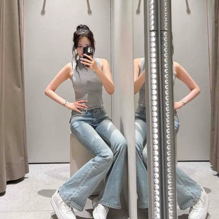 Rocky Wash Flap Pocket Bootcut Flare Long Pants