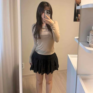 Frill Flare Daily Mini Skirt