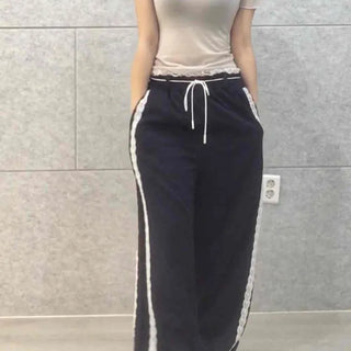 Sepin String Wide Loose Fit Daily Long Pants