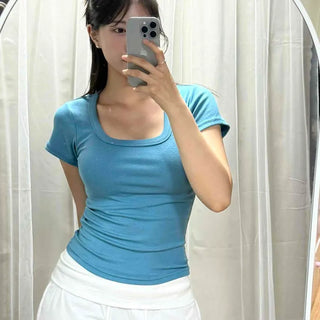 Lua Plain Slim Fit Daily Short Sleeve T-shirt