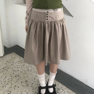 Dot midi skirt