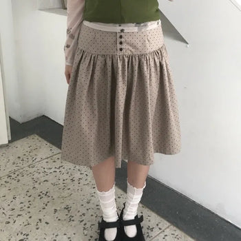 Dot midi skirt