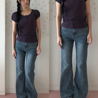 Lanon High-Waisted Bootcut Pants