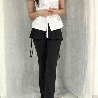 Merman Vintage Shirred Puff Blouse