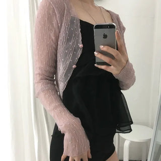 Wrinkle Dot Cardigan