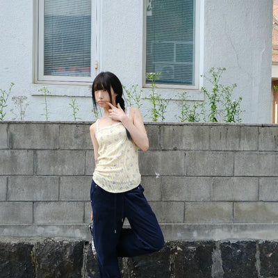 Rib-banded bootcut pants (2 colors)