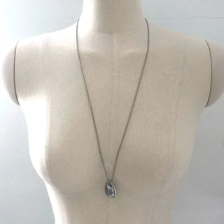 Long stone necklace