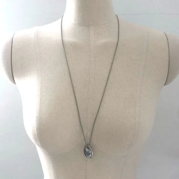 Long stone necklace