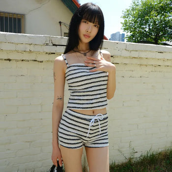 Terry striped bikini