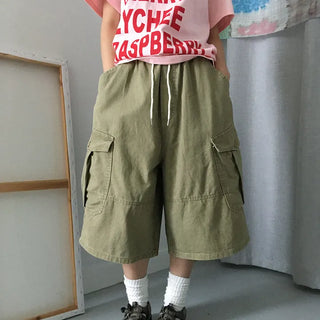 [UNISEX] Wide Backline Bermuda Shorts