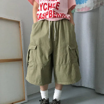 [UNISEX] Wide Backline Bermuda Shorts