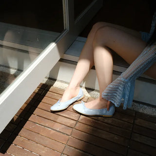 Wave Ribbon Flat Shoes (7 colors)