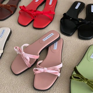 Velvet Ribbon Slippers