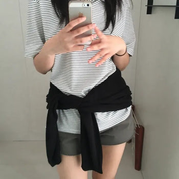 Ketch collar short-sleeve tee