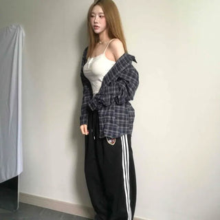 With Oversized Daily Check Shirt