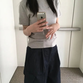 *High Quality/Made in Korea* Ed Short Sleeve Knit