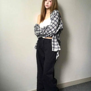 NYX High-Waisted Patch Long Pants