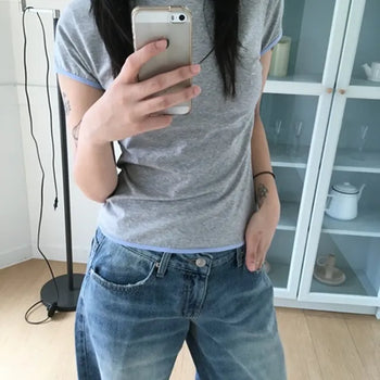 Formal Layered Short Sleeve T-shirt