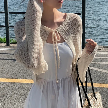 Hani Boucle Bolero Cardigan