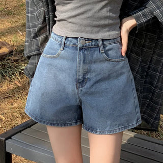 High Cool Length Denim Shorts
