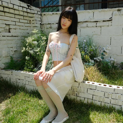 Jacquard midi skirt