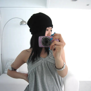 Knit Pleated Beanie