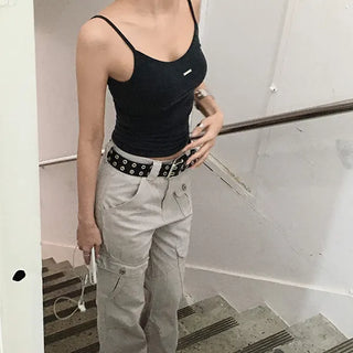 Wreath Modal Layered Crop Strap Sleeveless