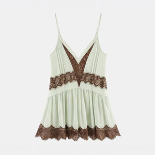 Isabelle Lace Chiffon Mini Dress