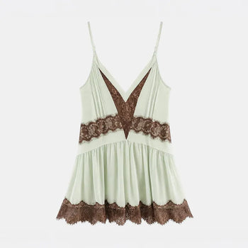 Isabelle Lace Chiffon Mini Dress
