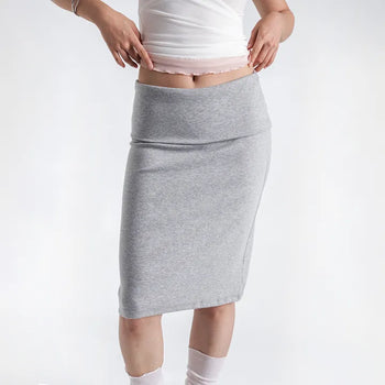 TL Fold-over Midi Skirt