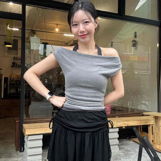 Regular Fit Layered Tiered Flare Daily Midi Skirt