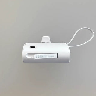 JustMe Docking iPhone Galaxy Power Bank Charger 5000mAh Mini Travel Portable Wireless Charger