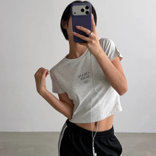 More Crop Short Sleeve Tee